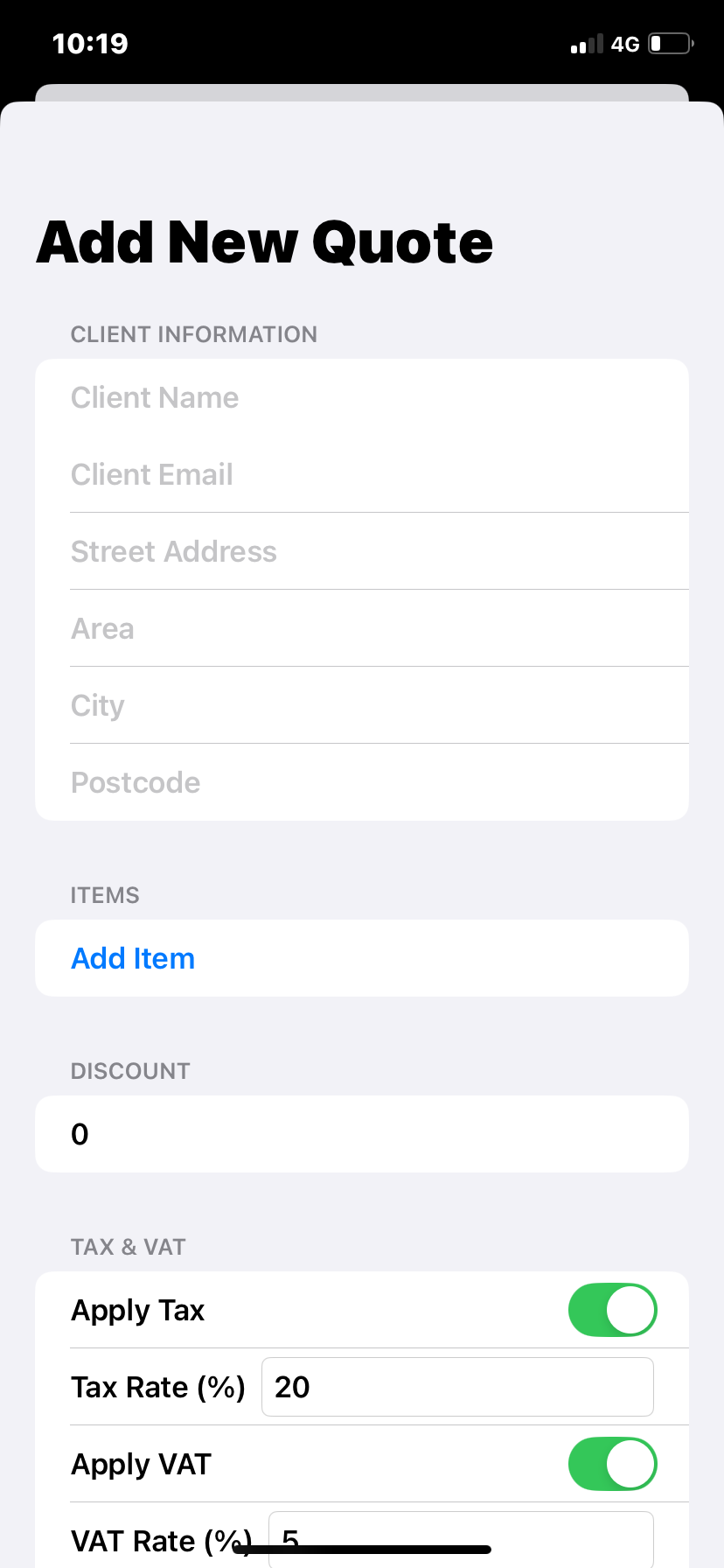 Add Quote