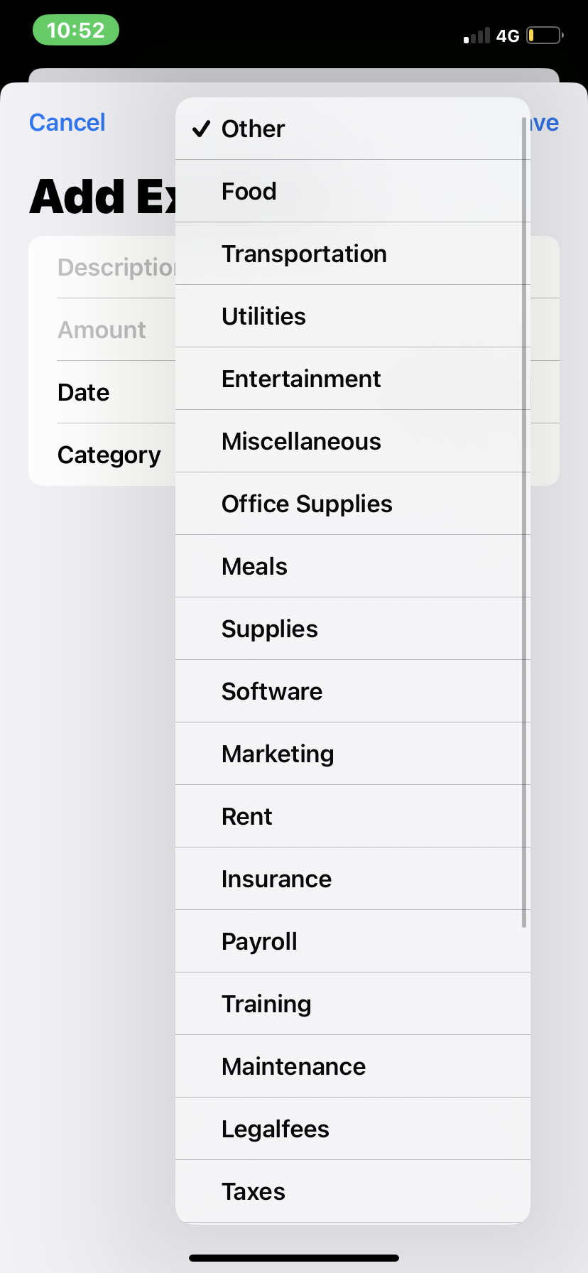Expense Suggestions